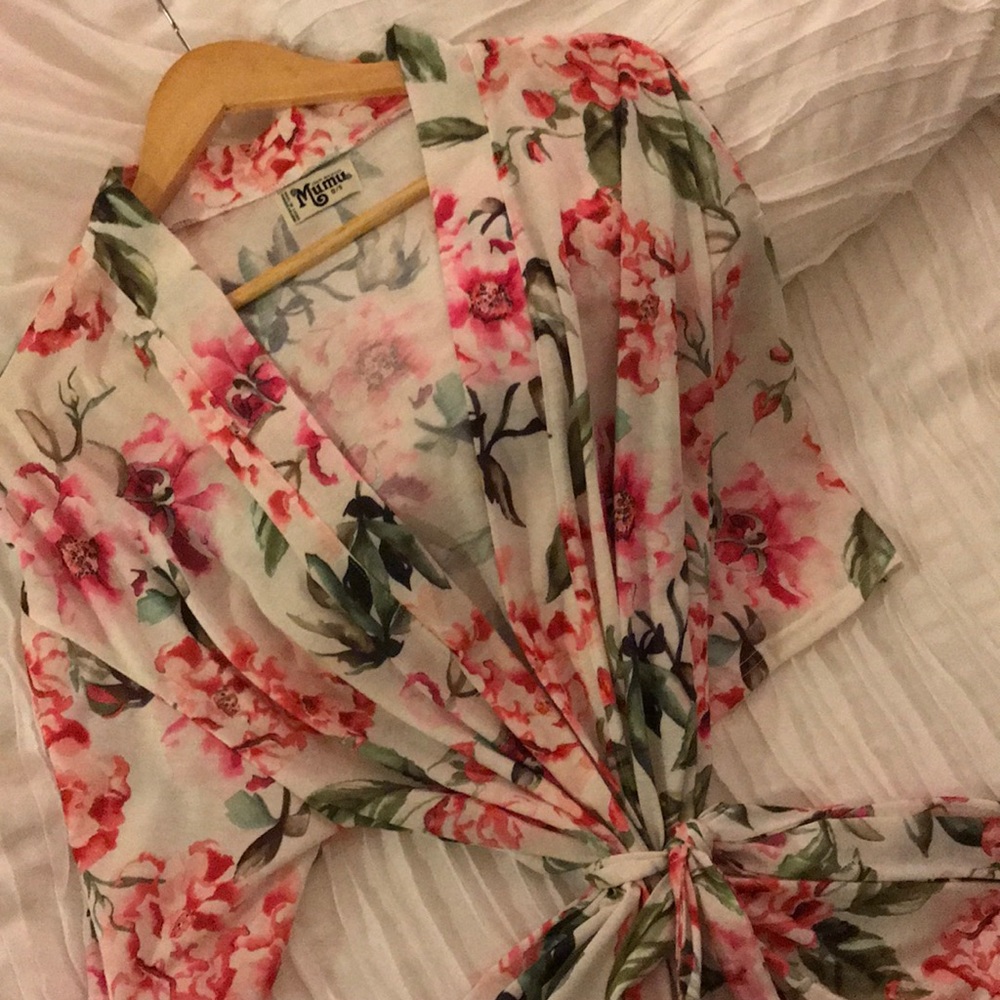 Floral Bathrobe